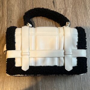 Urban Expressions Cream and Black Satchel